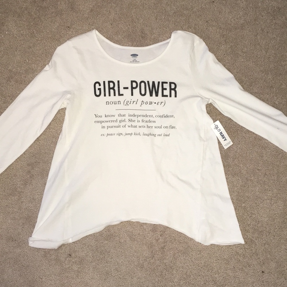 Girl-power long sleeve shirt size 10-12